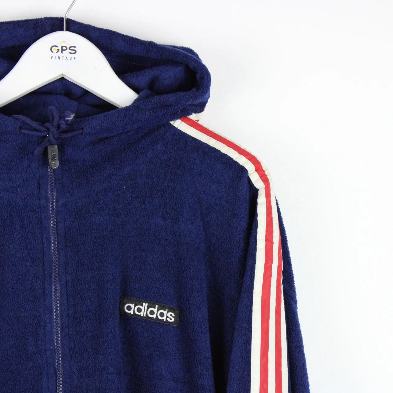 ADIDAS 90s Hoodie Navy Blue | Large