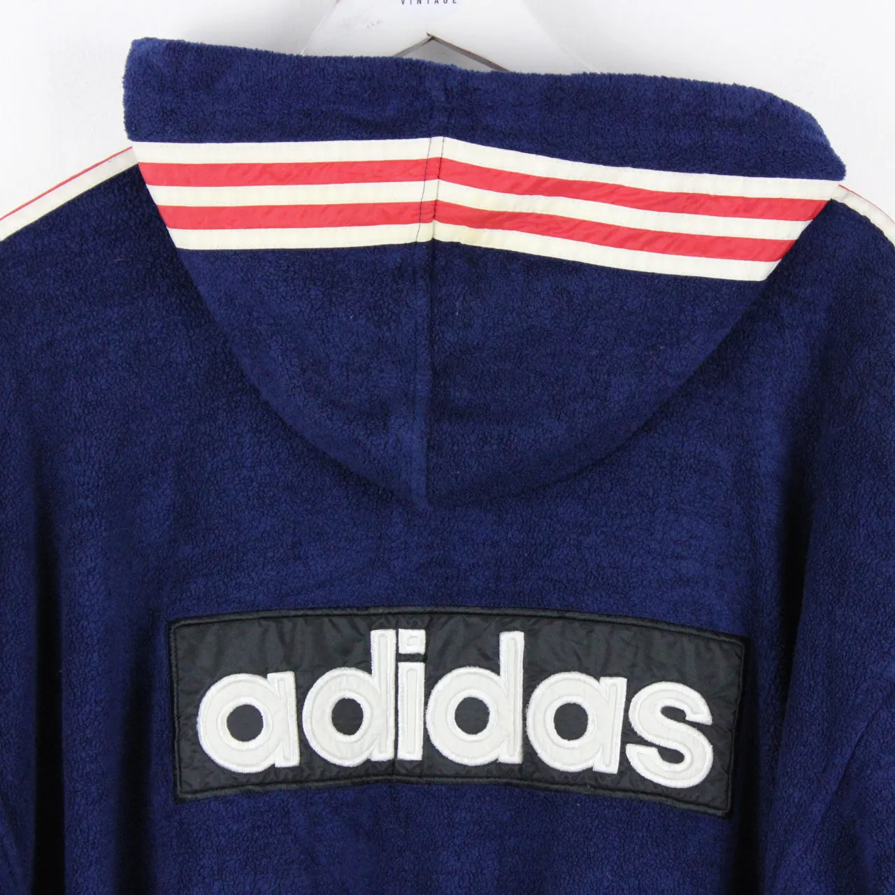 ADIDAS 90s Hoodie Navy Blue | Large