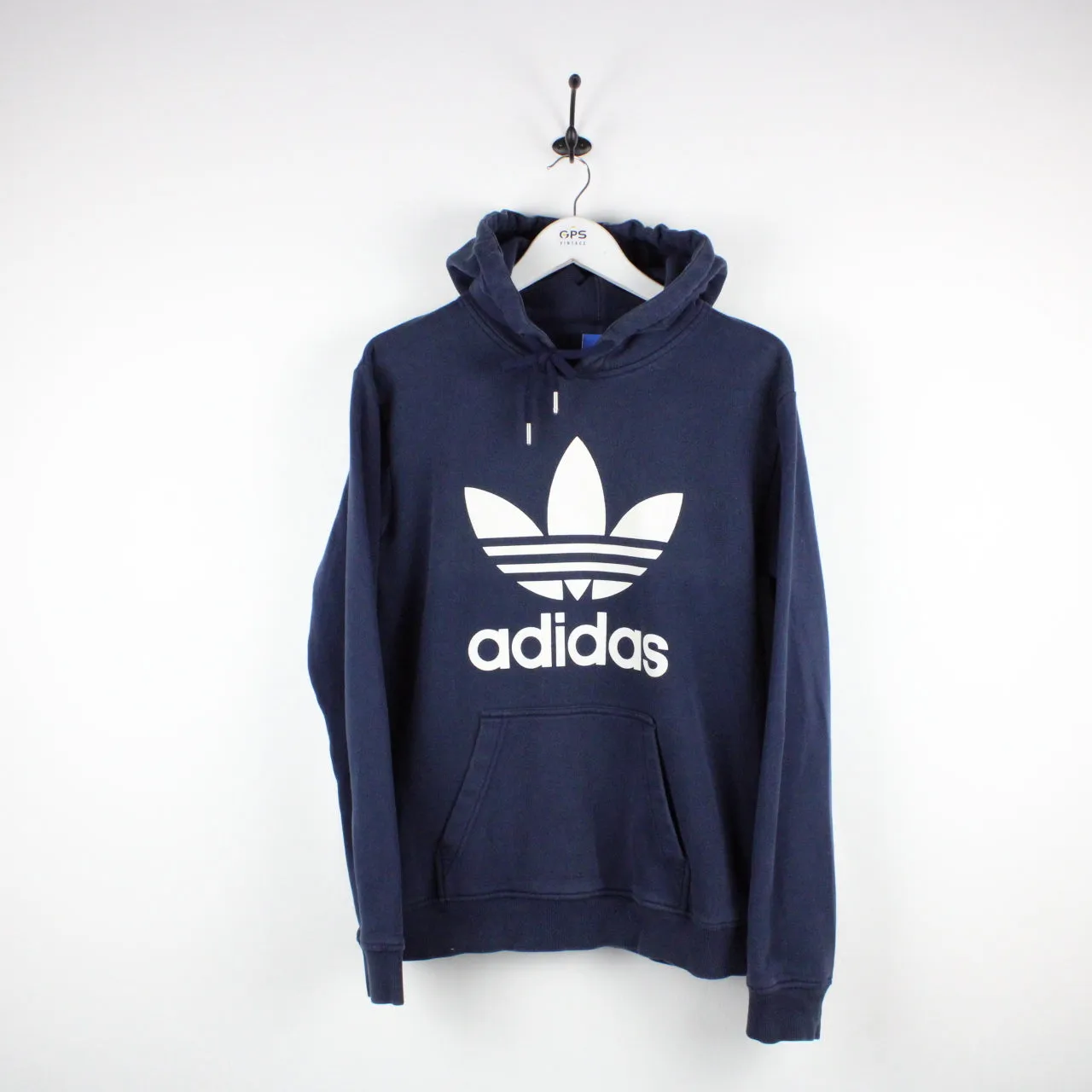 ADIDAS Hoodie Navy Blue | Medium