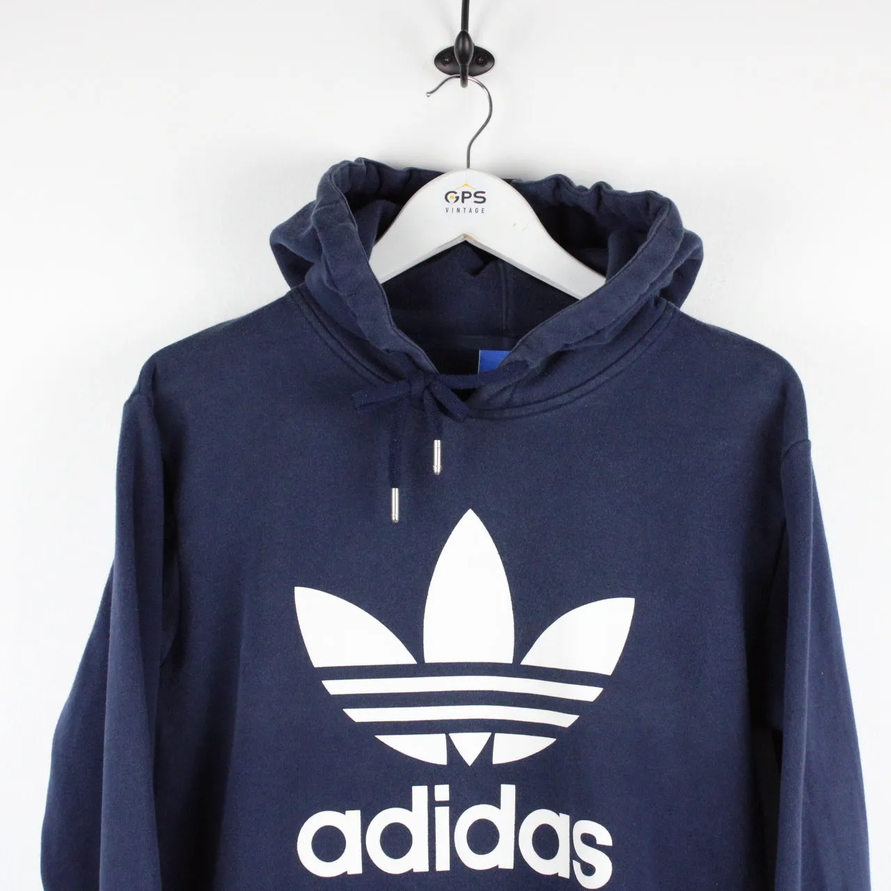 ADIDAS Hoodie Navy Blue | Medium