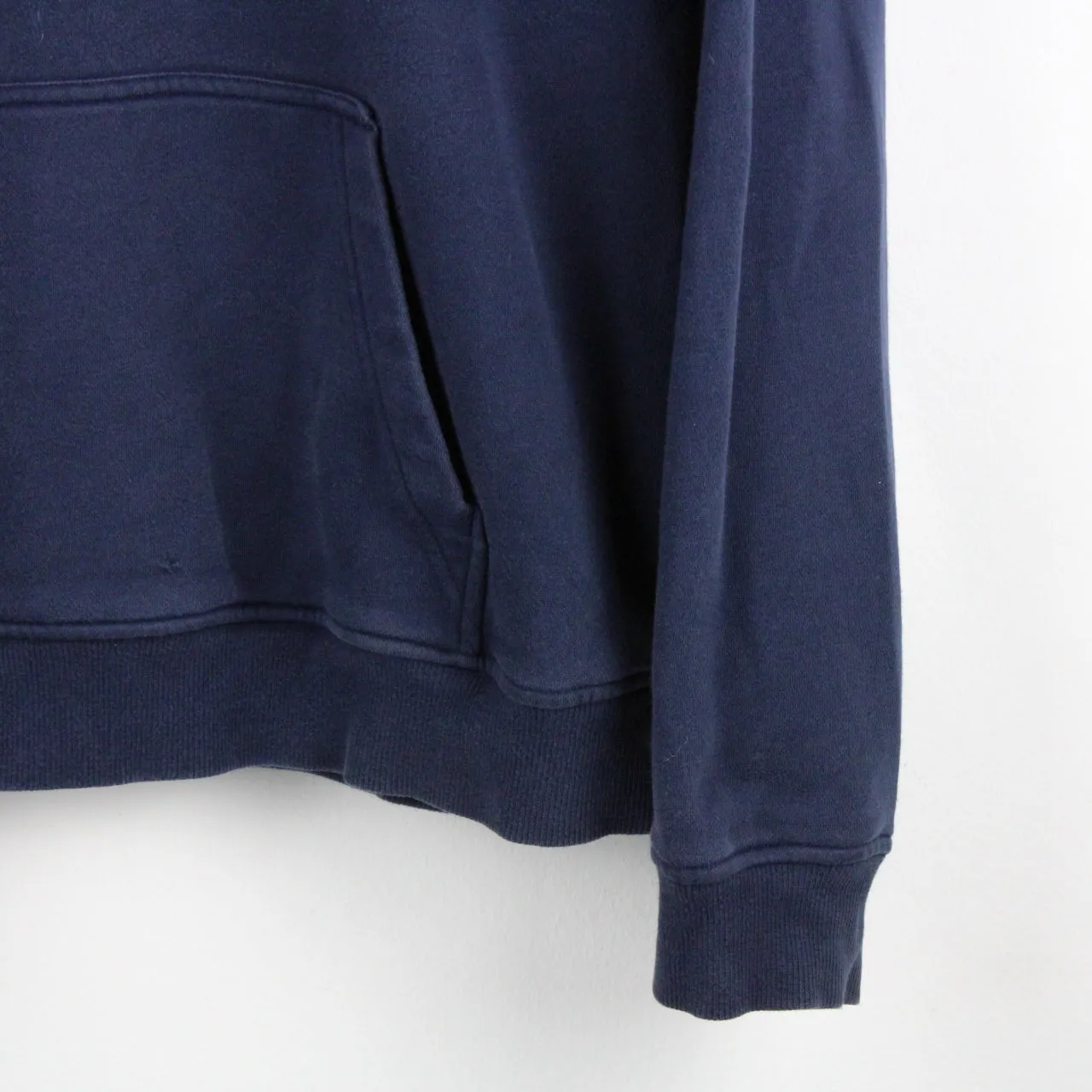 ADIDAS Hoodie Navy Blue | Medium