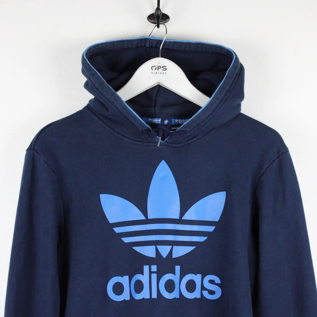 ADIDAS Hoodie Navy Blue | Small