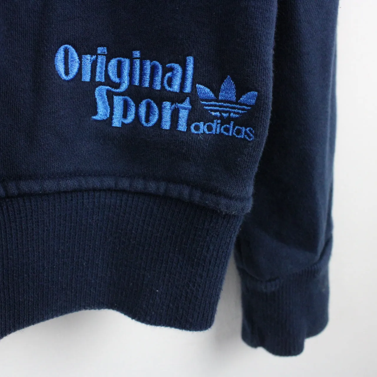 ADIDAS Hoodie Navy Blue | Small