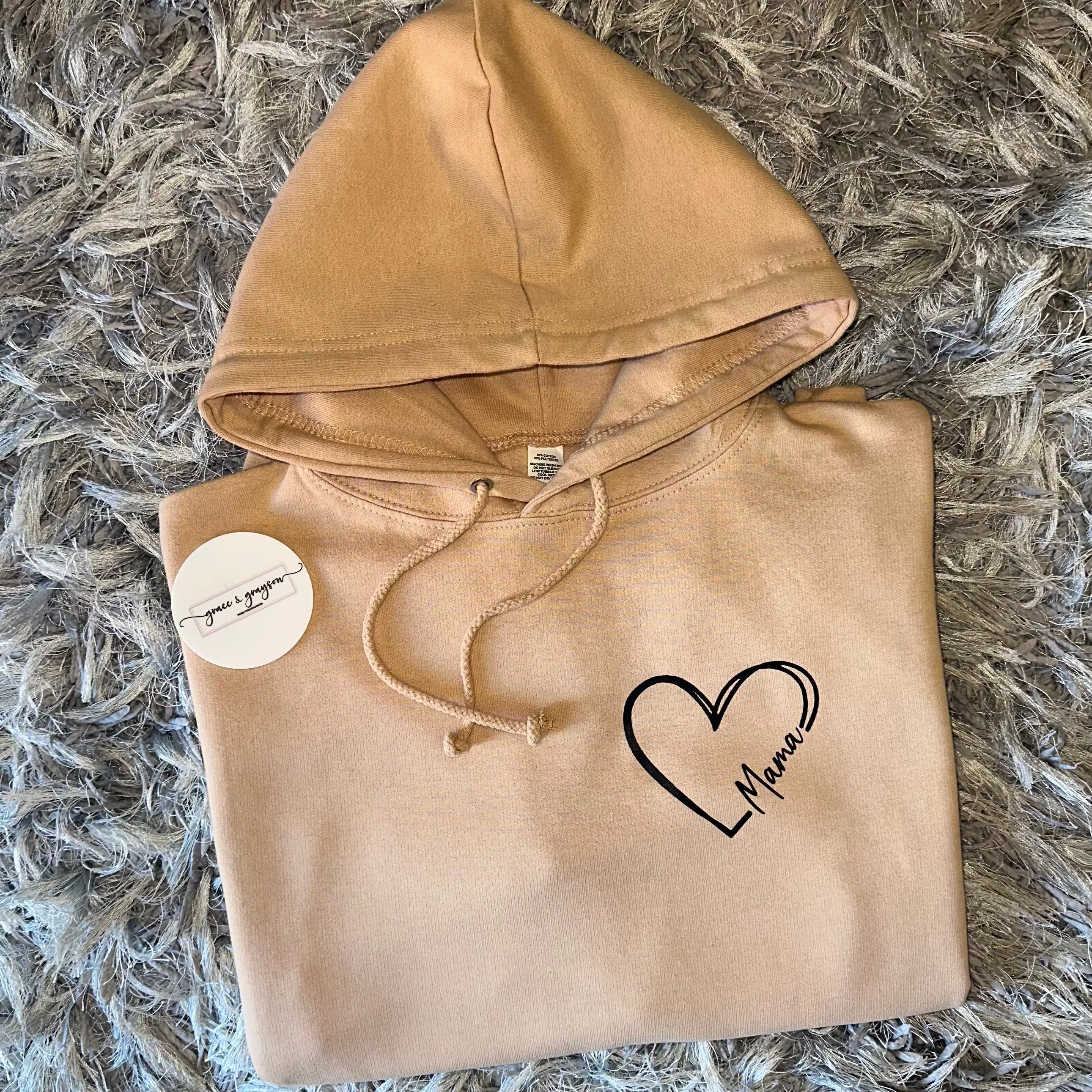 Adults Mama & Mini Heart Hoodie