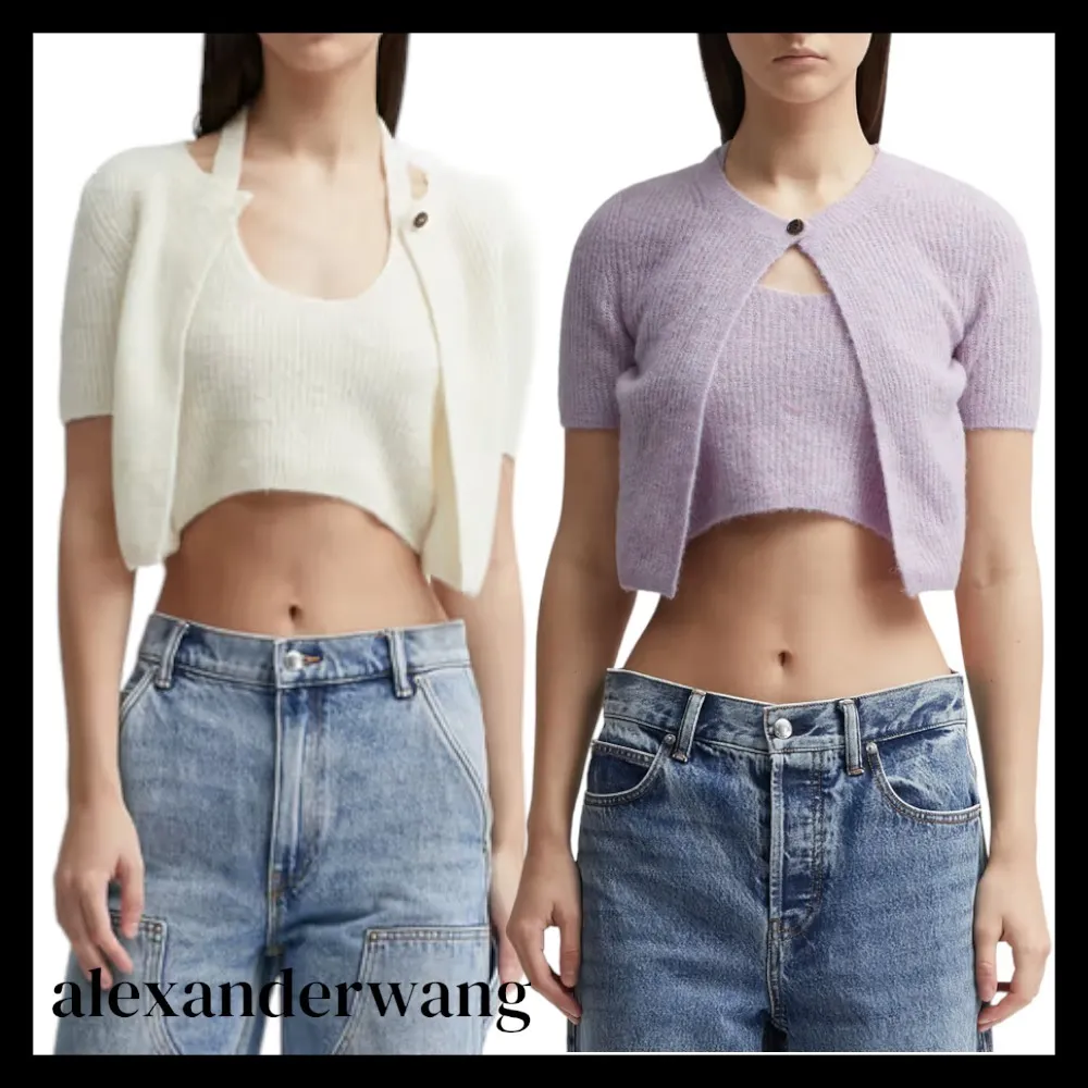 Alexander Wang  |Casual Style Blended Fabrics Street Style Plain