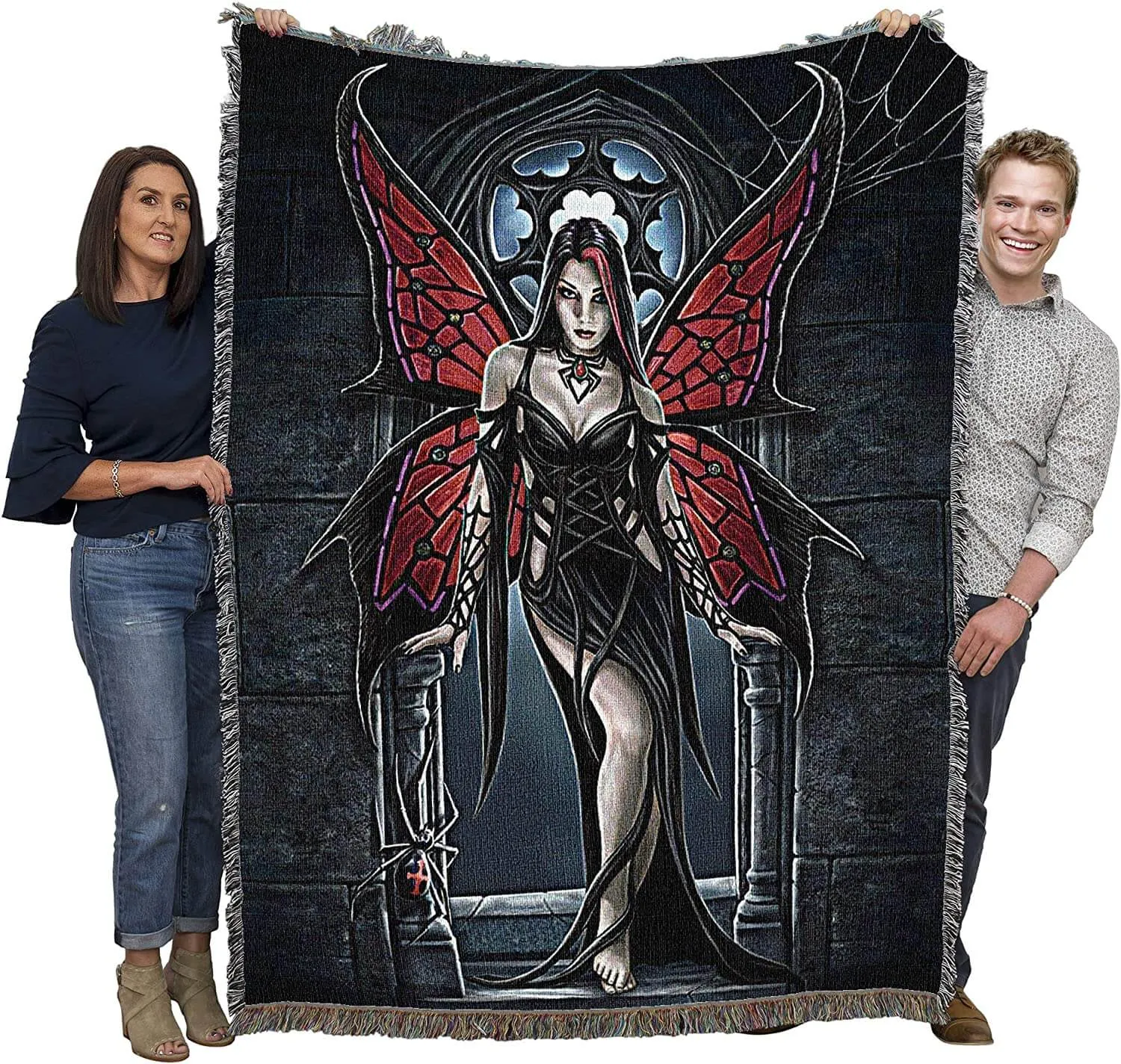 Arachnafaria Tapestry Blanket by Anne Stokes