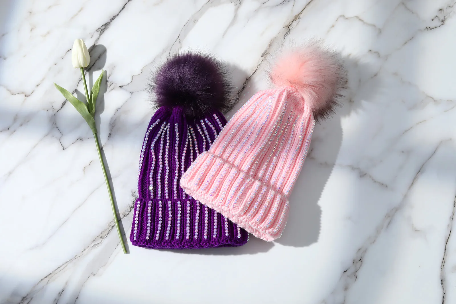 Aspen Beanie in Pink