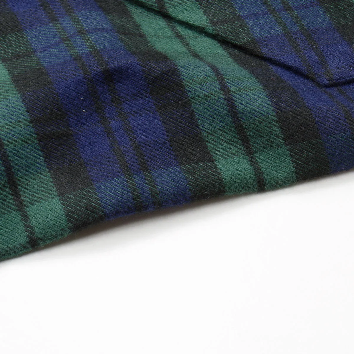 BD Baggies - Blouse Shirt - Flannel Check Navy & Green