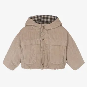 Beige Cotton Corduroy Jacket