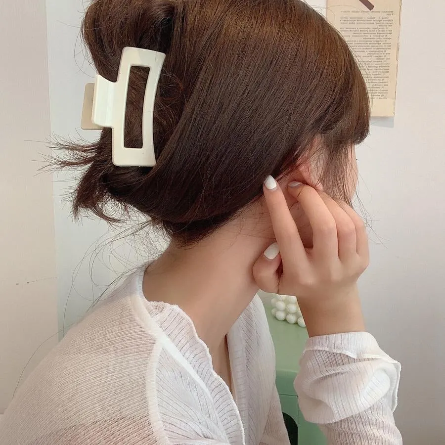 Beige French Hair Clip