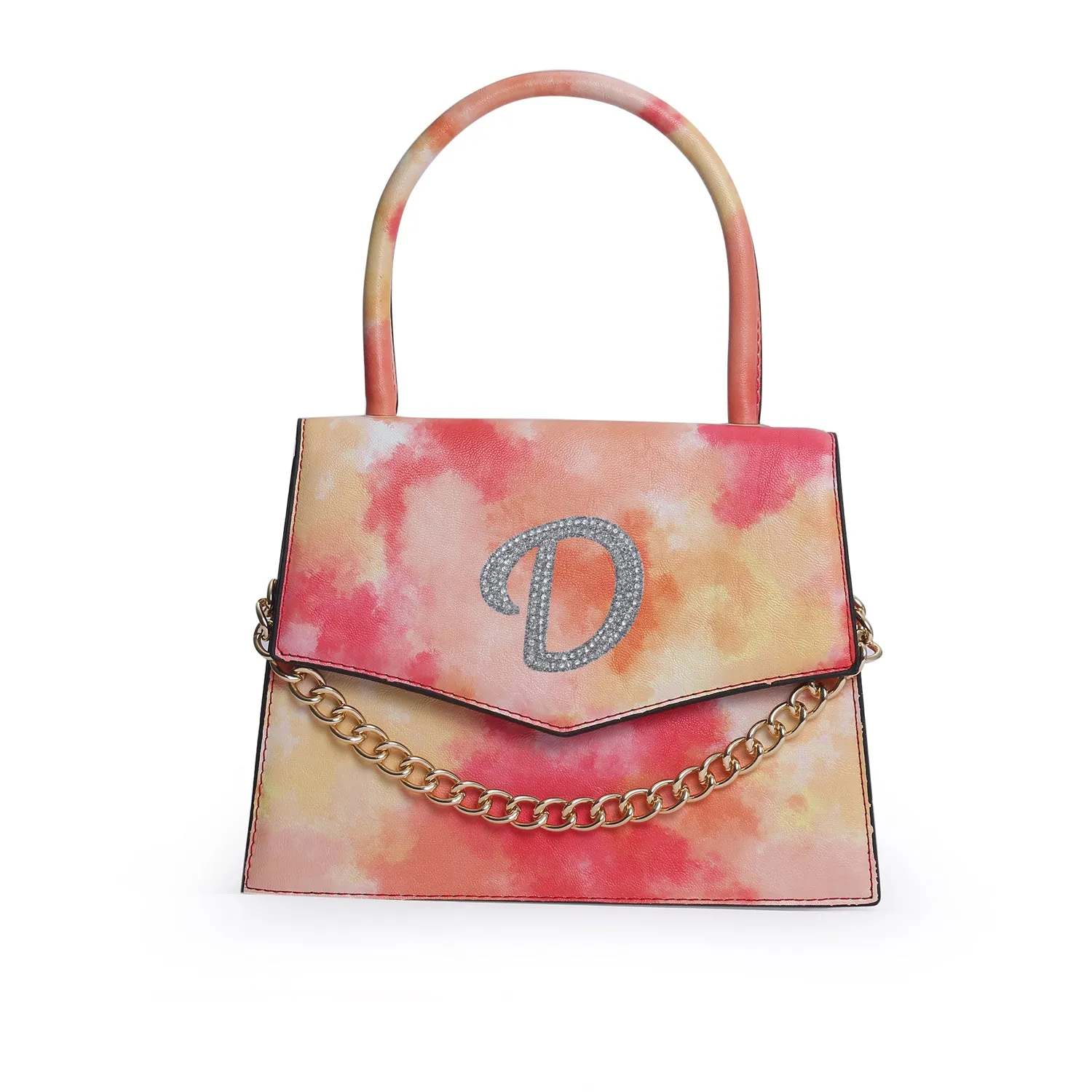 Bianca Orange Tie-Dye Handbag