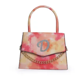 Bianca Orange Tie-Dye Handbag