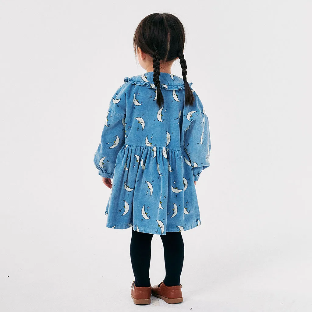 Bobo Choses Child Beneath The Moon All Over Dress Light Blue