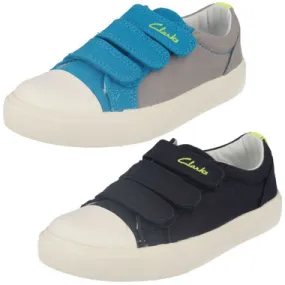 Boys Clarks Machine Washable Casual Pumps Club Halcy