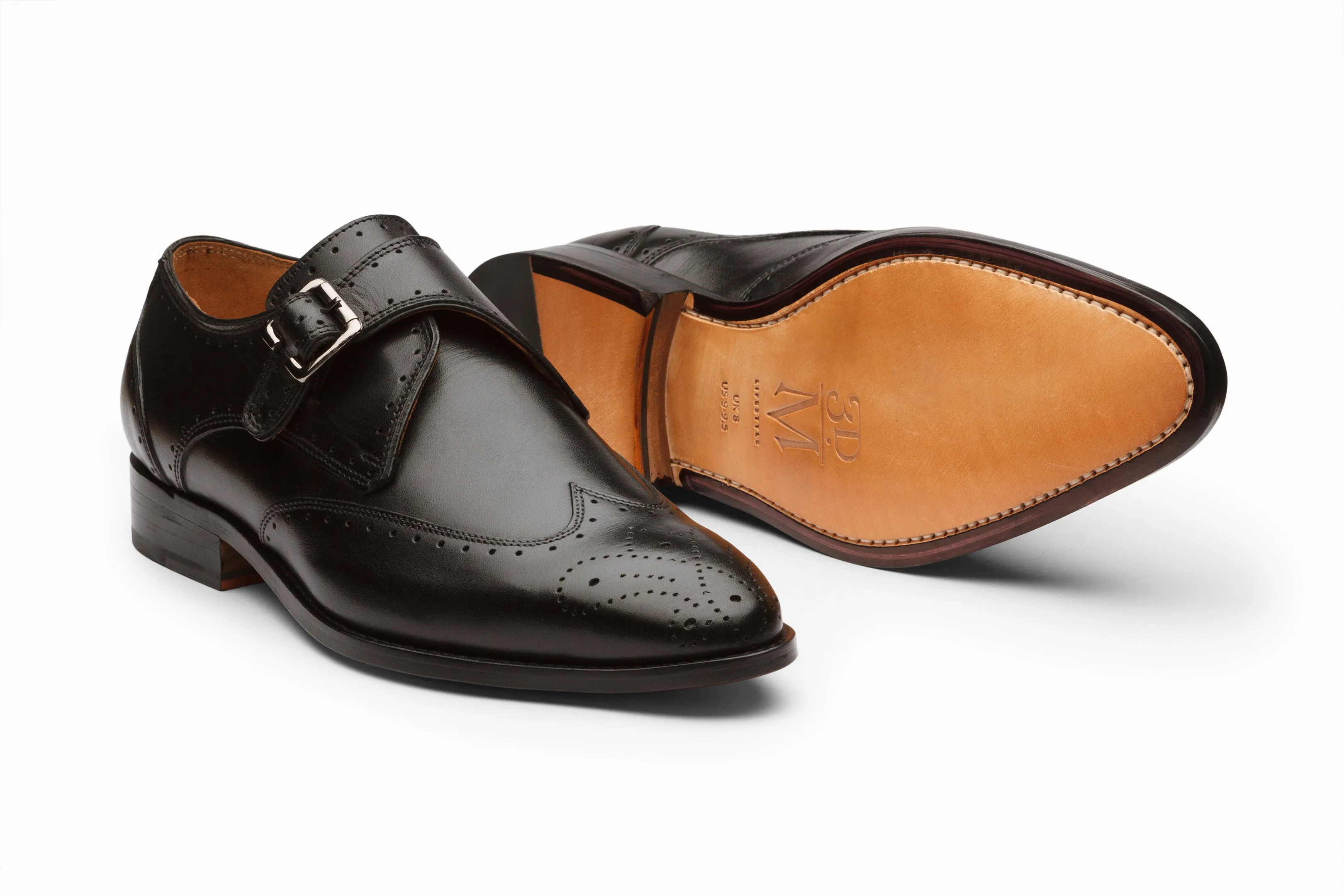 Brogue Monkstraps - Black