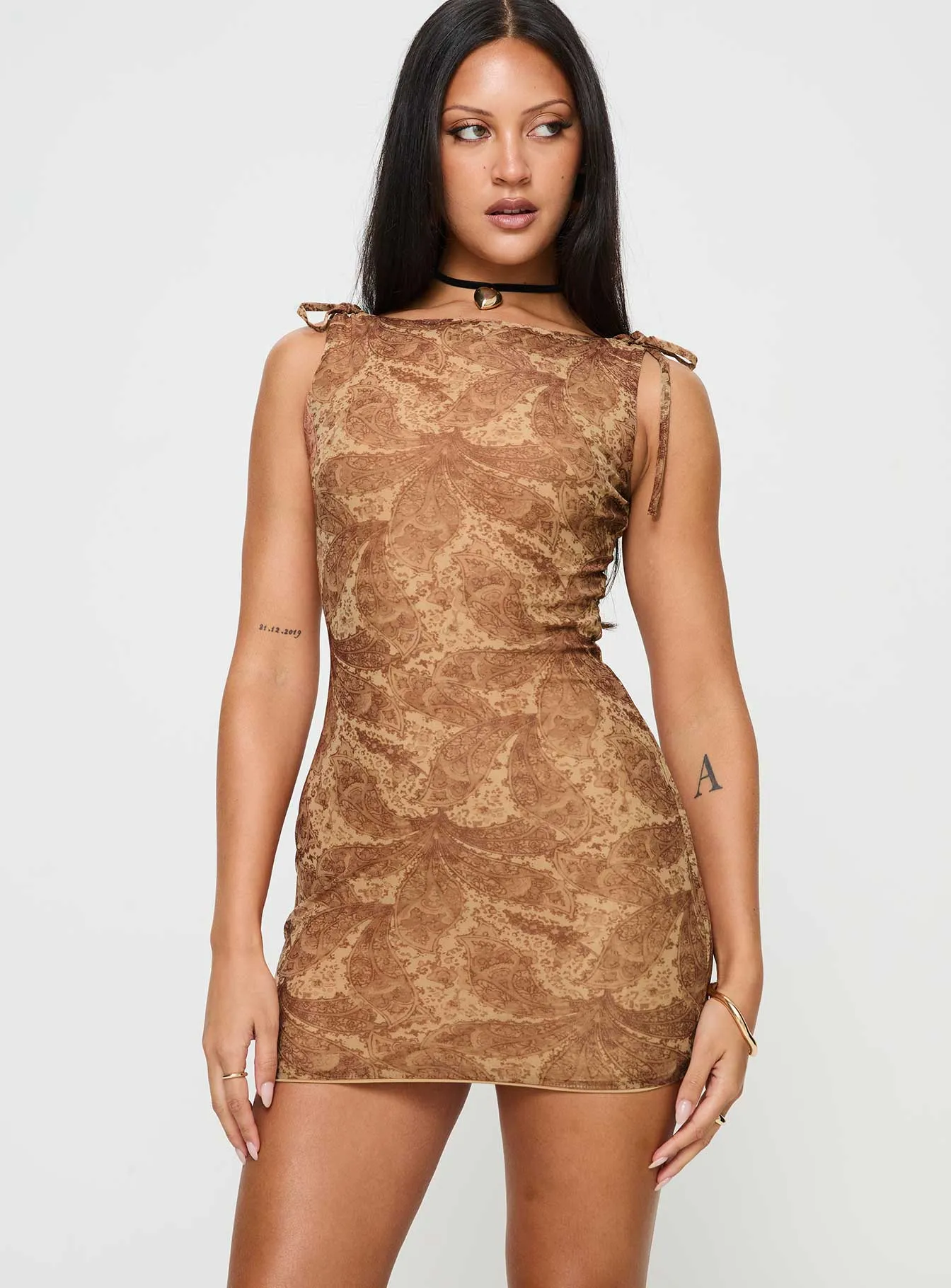 Bryants Mini Dress Brown