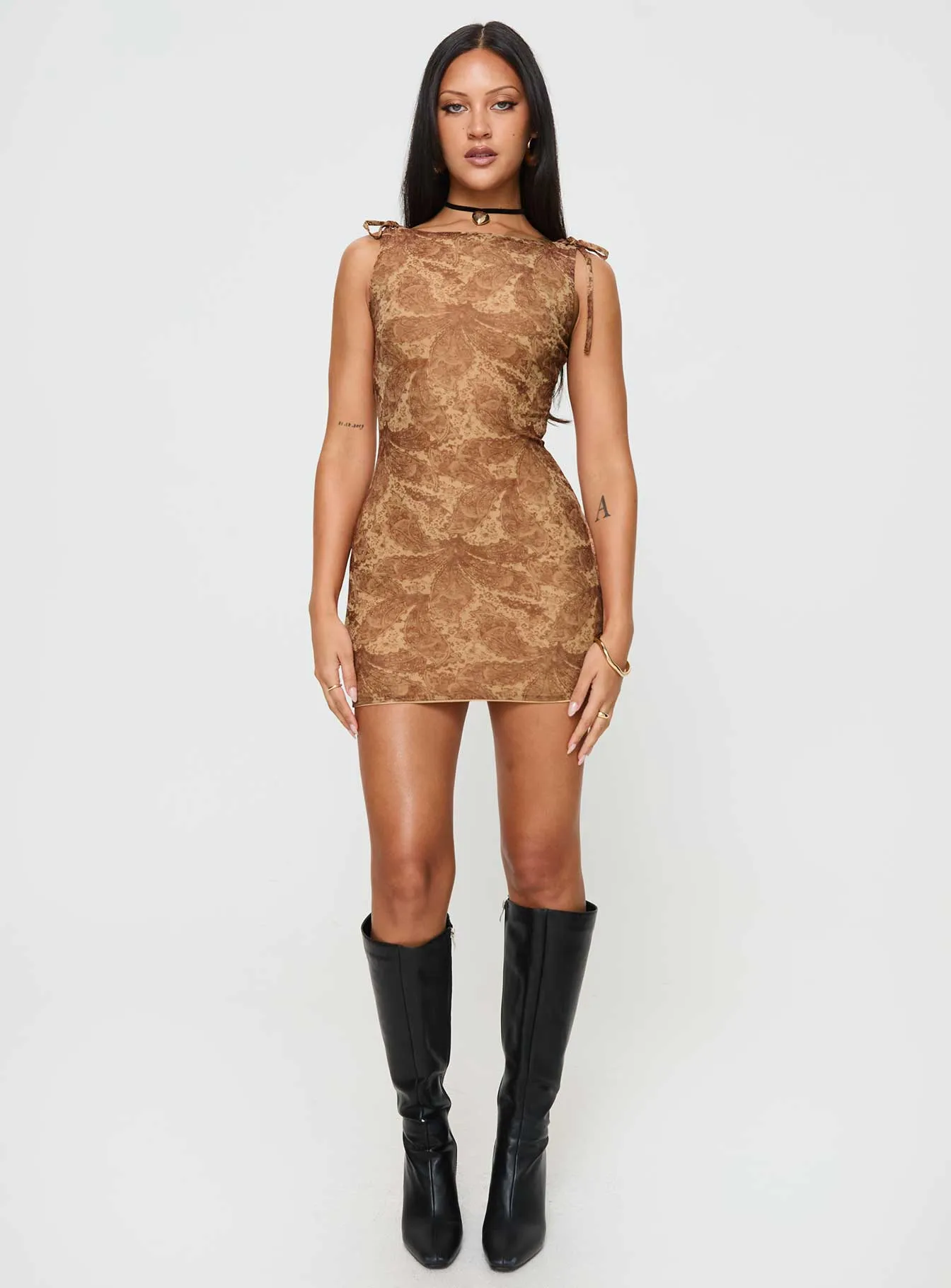 Bryants Mini Dress Brown