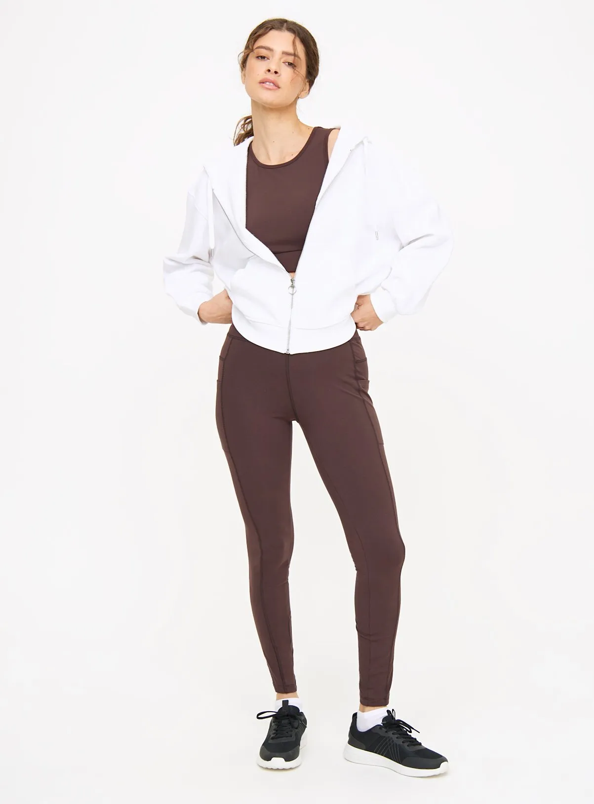 Buy Active Chocolate High Waisted Performance Leggings S | Leggings | Tu