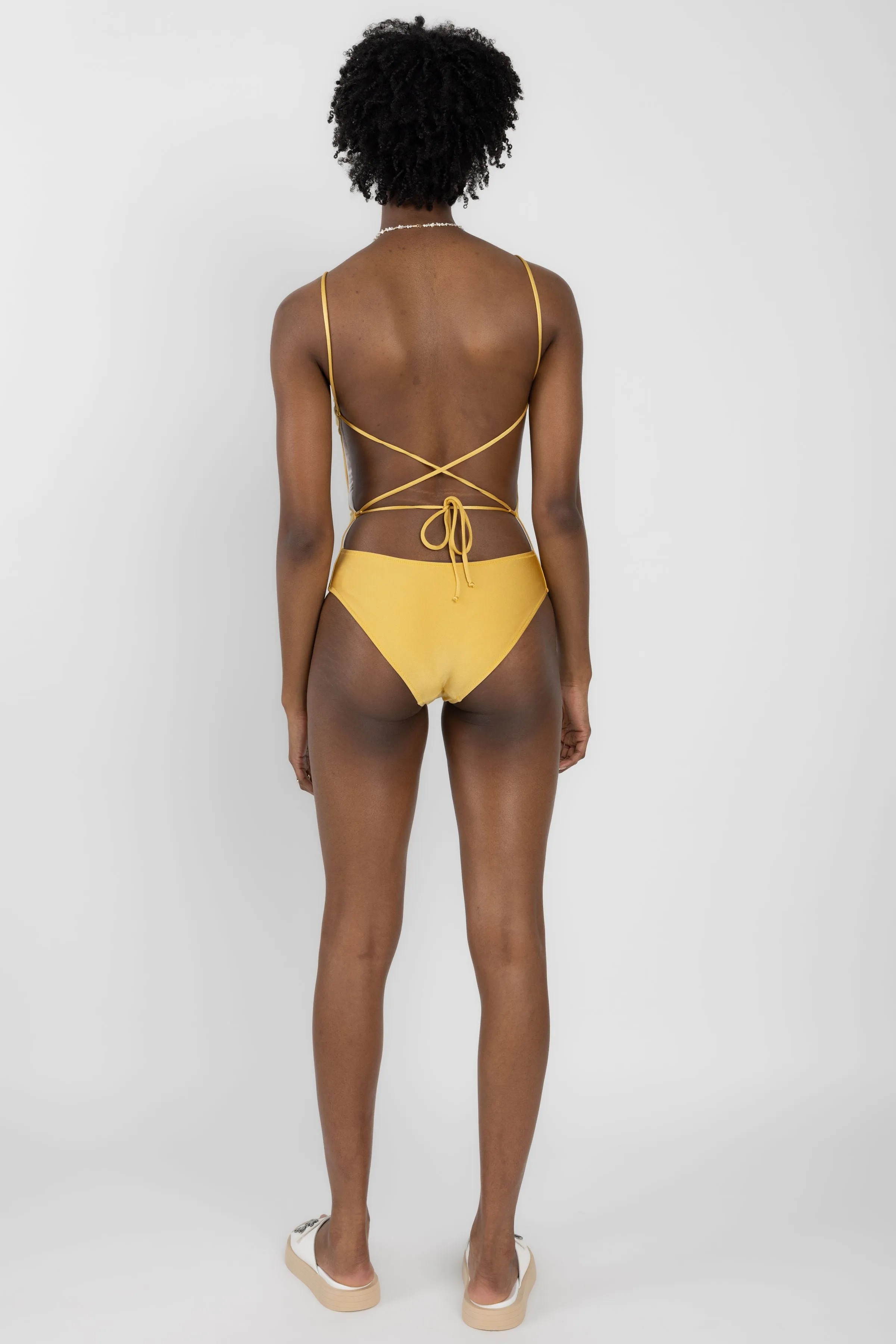 Camille N°50.1 One Piece Swimsuit in Luminous Gold