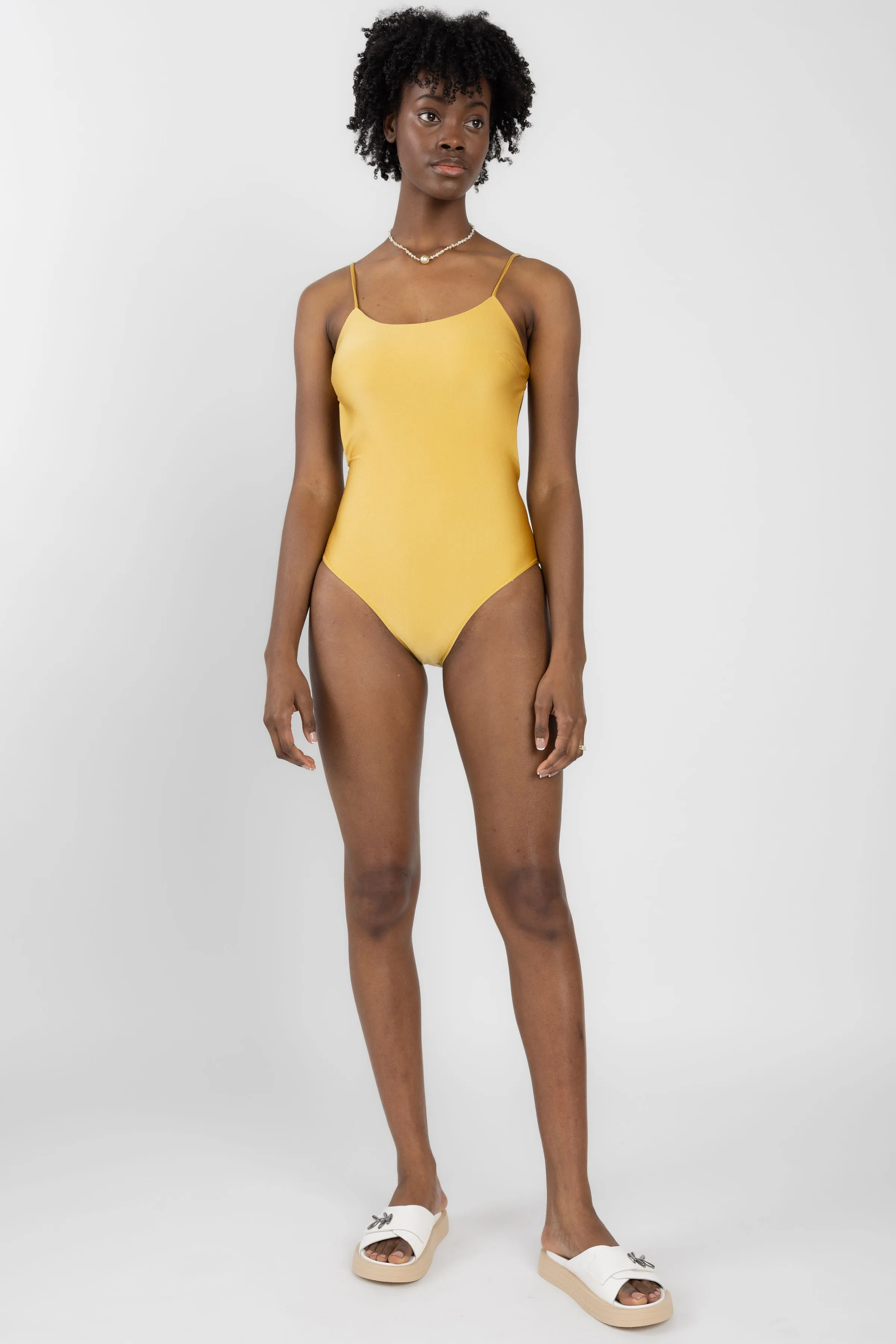 Camille N°50.1 One Piece Swimsuit in Luminous Gold