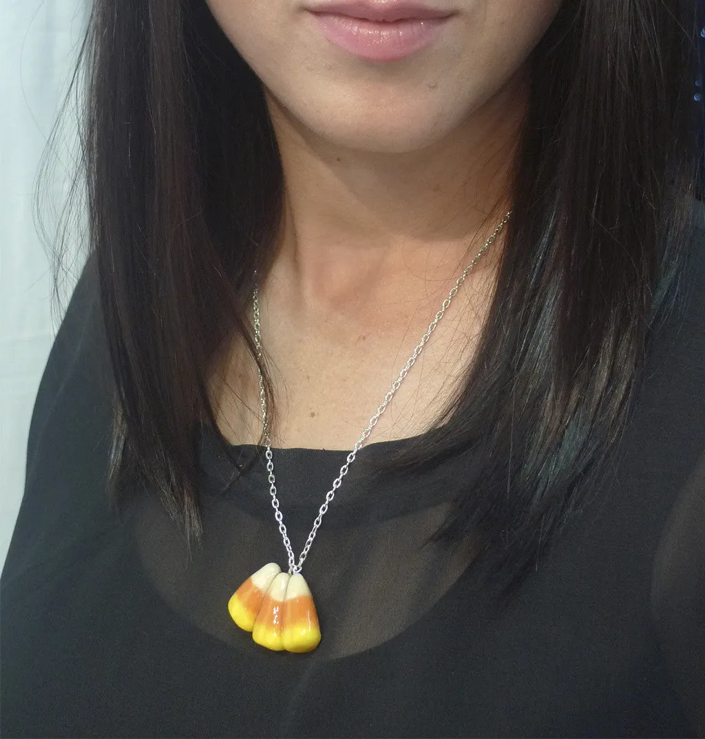 Candy Corn Triple Necklace