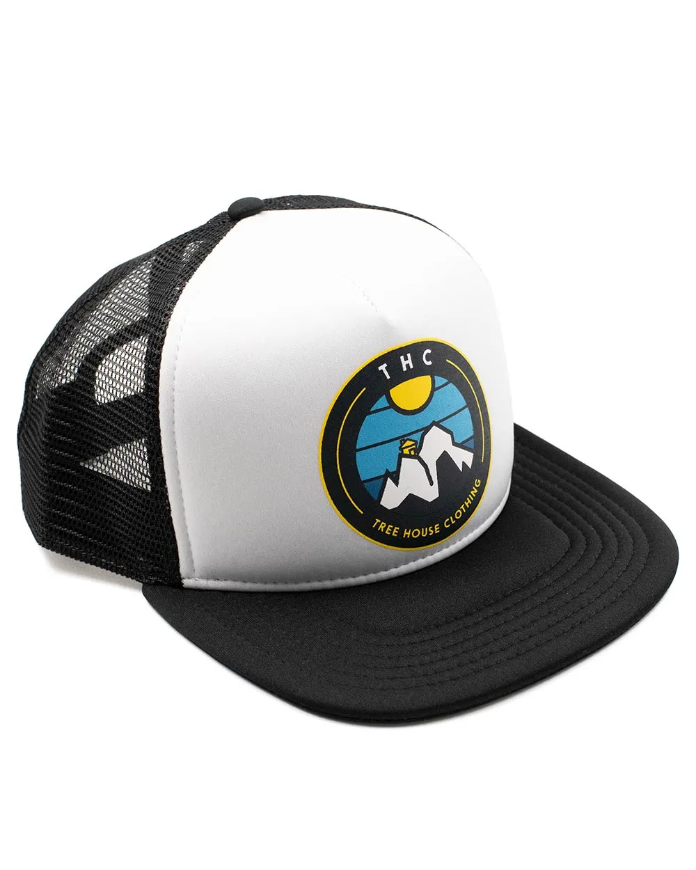 Cap - Thc Mountains Trucker White