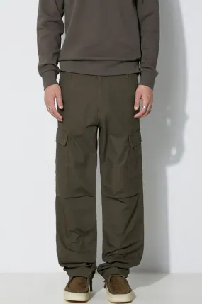 Carhartt WIP cotton trousers green color