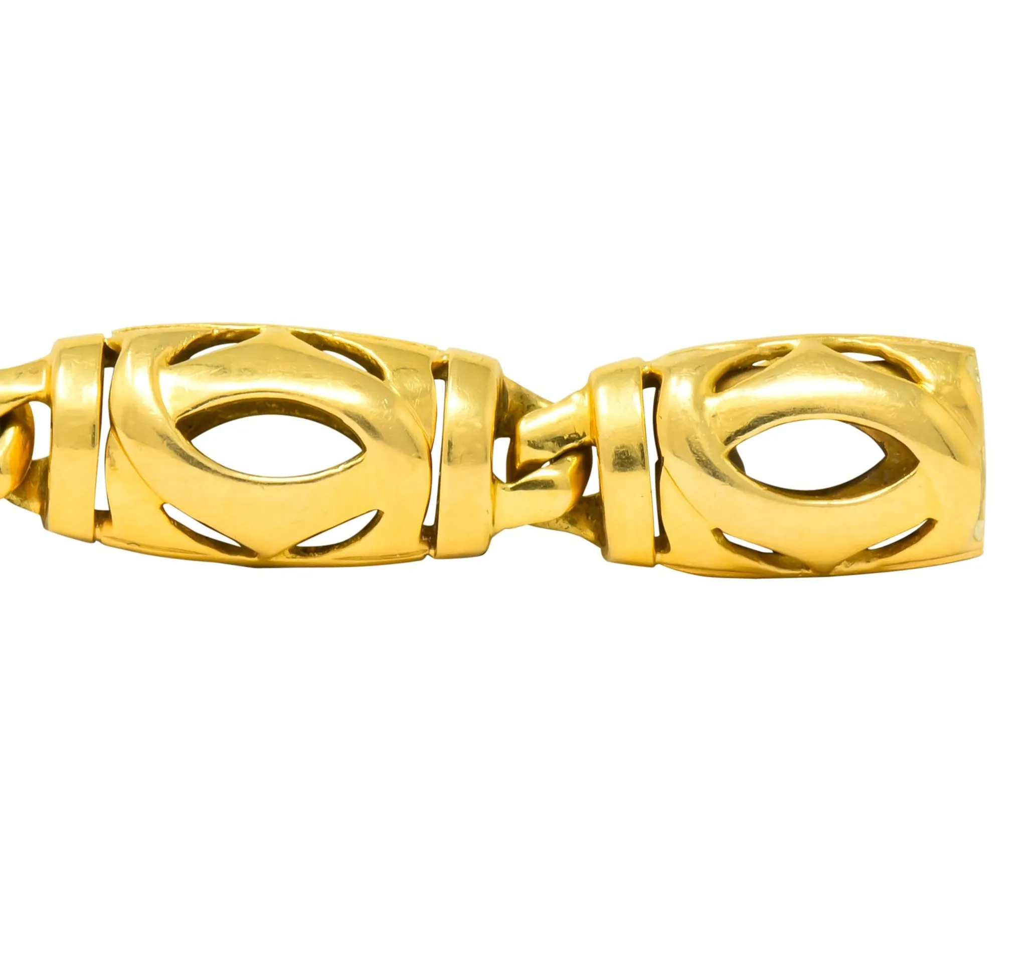 Cartier French 18 Karat Gold Link Bracelet