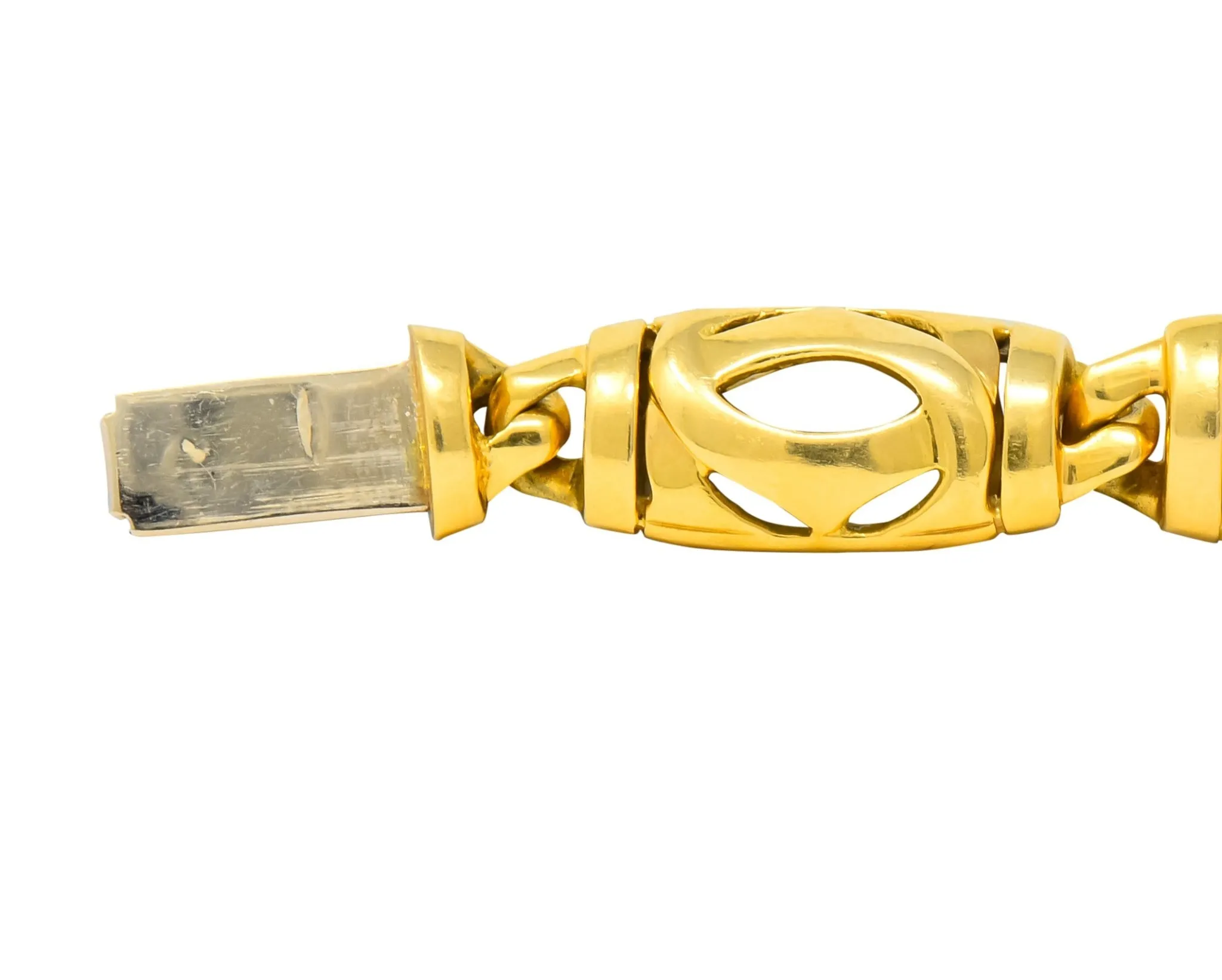 Cartier French 18 Karat Gold Link Bracelet