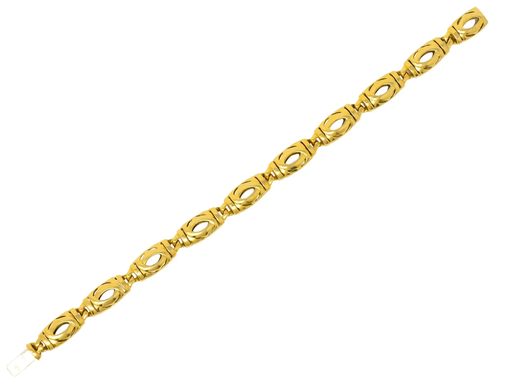 Cartier French 18 Karat Gold Link Bracelet