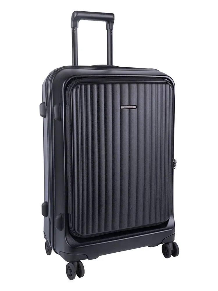 Celllini Tri Pak Trolley Case Black