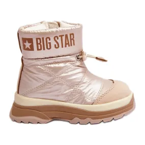 Children's Insulated Snow Boots With Zipper Big Star MM374197 beige