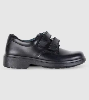 clarks denver (f wide) junior boys school shoes