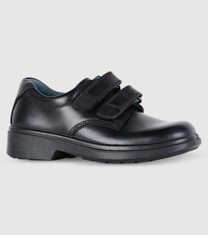 clarks denver (f wide) junior boys school shoes