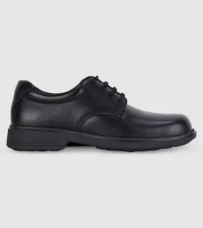 clarks descent (f wide) senior boys school shoes