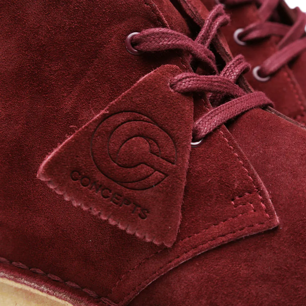 Clarks Originals x Concepts Desert PalmerBurgundy