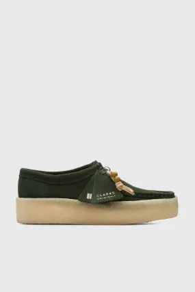 Clarks Wallabee Cup Scarpe in Pelle Verde Scuro