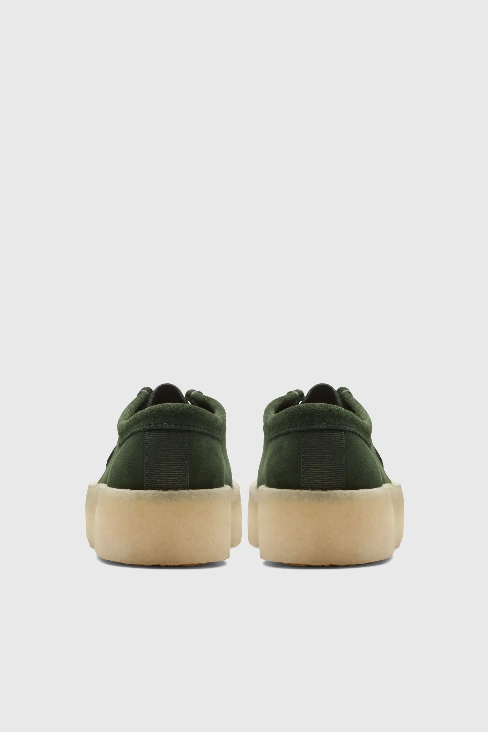 Clarks Wallabee Cup Scarpe in Pelle Verde Scuro