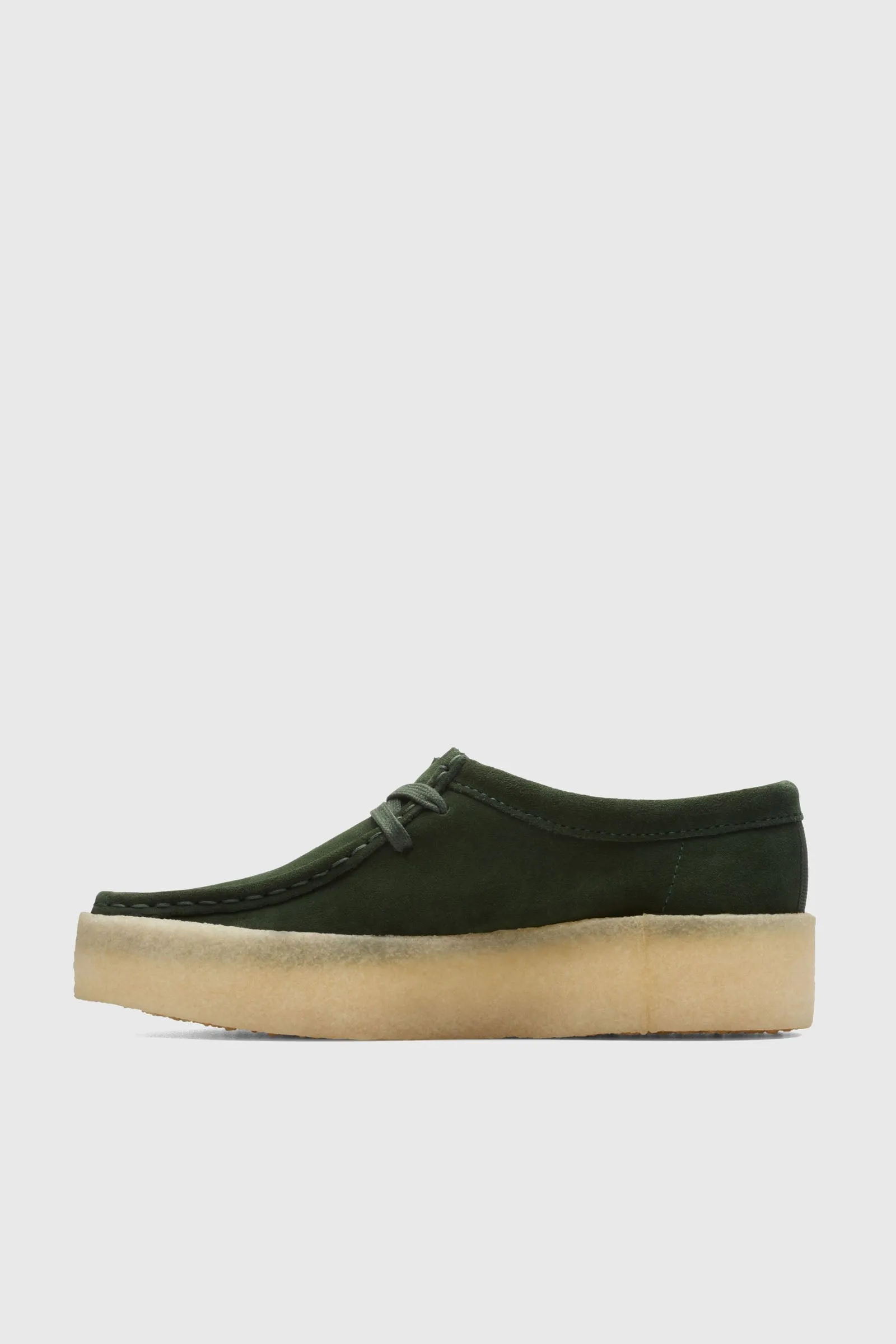 Clarks Wallabee Cup Scarpe in Pelle Verde Scuro