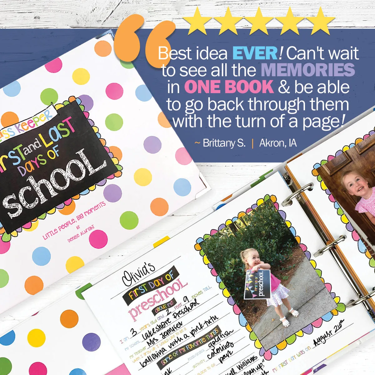 Class Keeper Easiest School Days Memory Book | (2) Styles