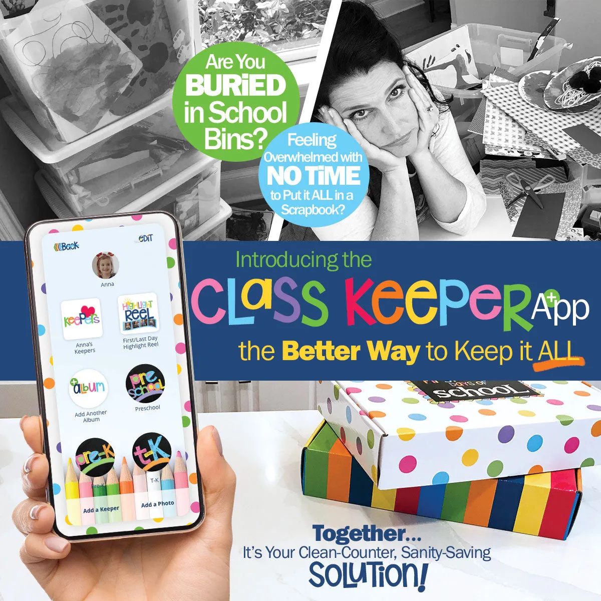 Class Keeper Easiest School Days Memory Book | (2) Styles