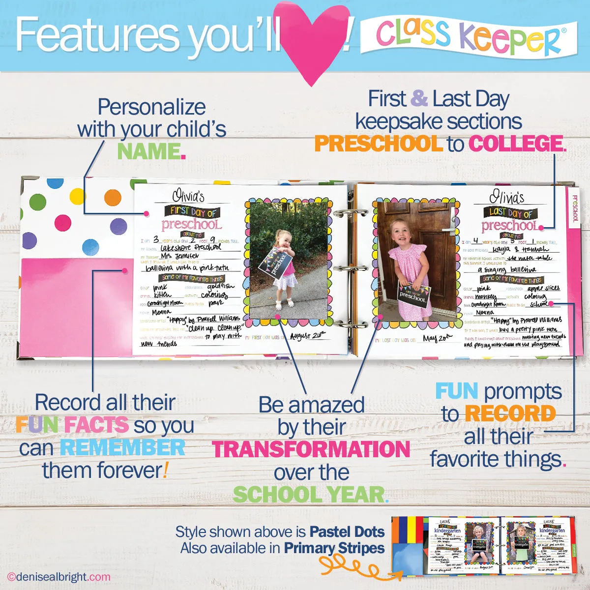 Class Keeper Easiest School Days Memory Book | (2) Styles