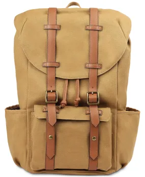 Club Room Men's Backpack With Flaps Brown Size Regular