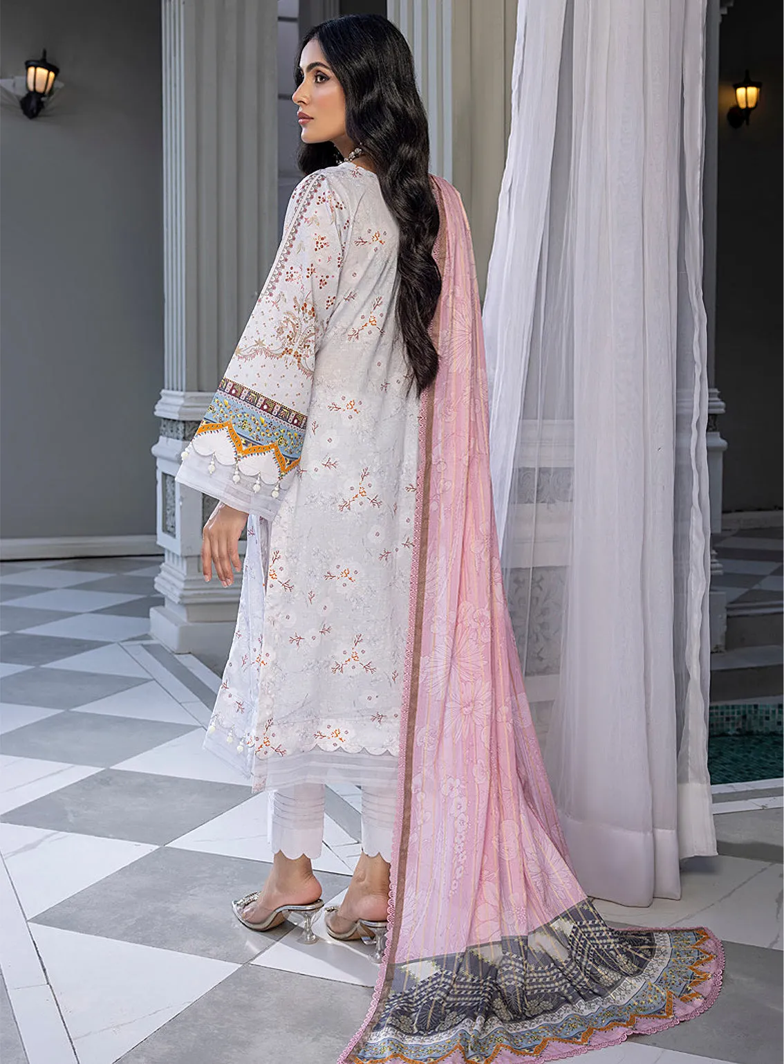 Colors By Al Zohaib Printed Lawn Unstitched 3 Piece Suit - AZ24CP 02