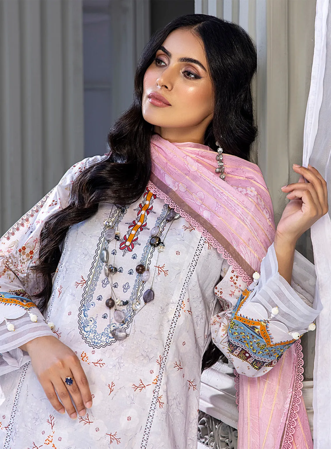 Colors By Al Zohaib Printed Lawn Unstitched 3 Piece Suit - AZ24CP 02