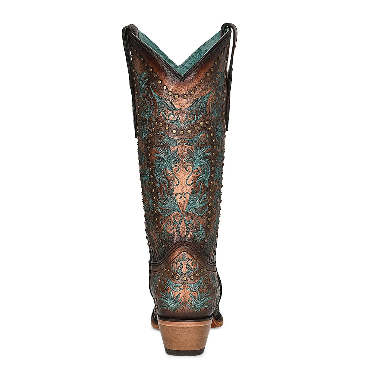 Corral Womens C3973 Copper Leather Classic Cowboy Boots