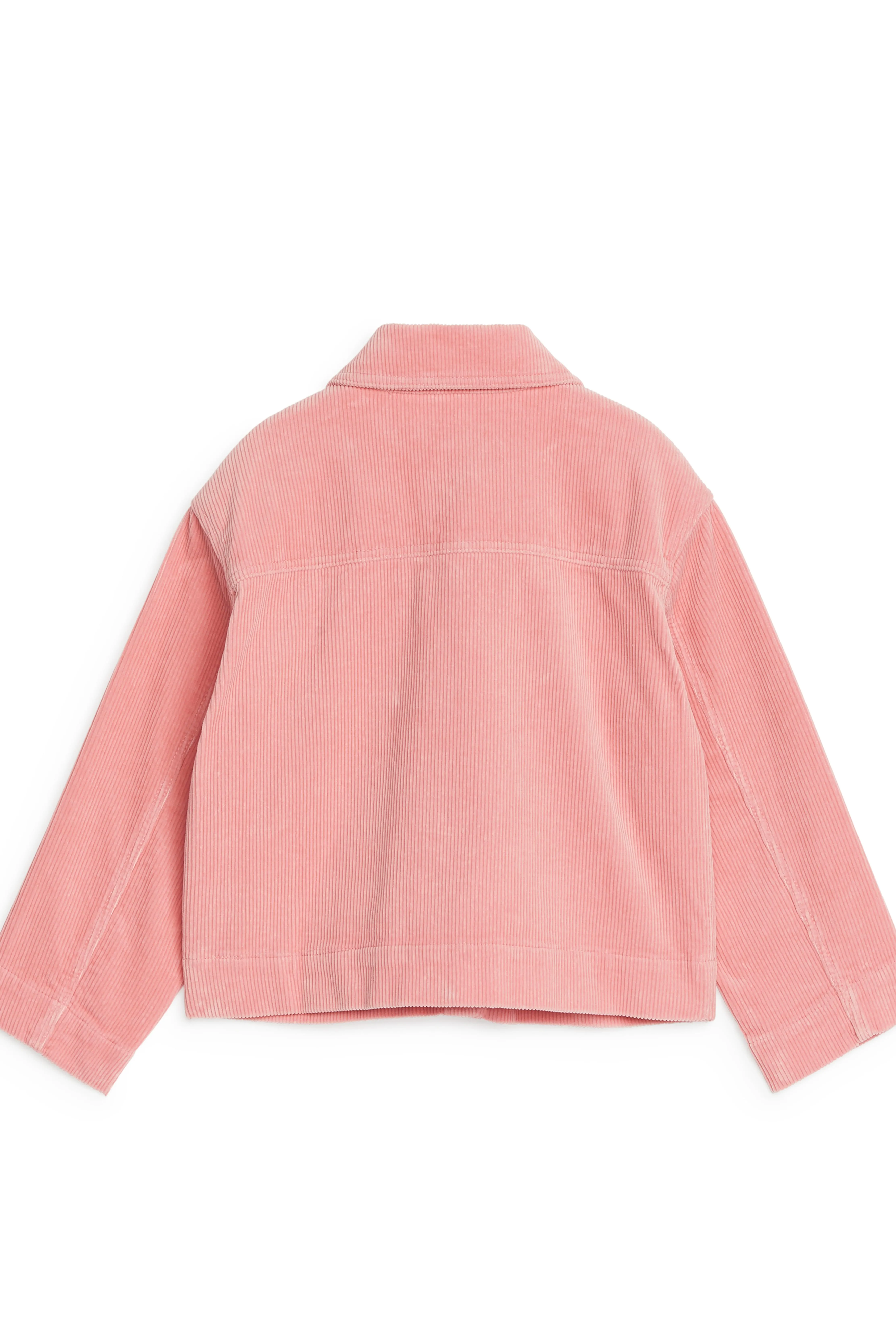 Cropped Corduroy Jacket - Long sleeve - Long - Pink - Kids | H&M GB