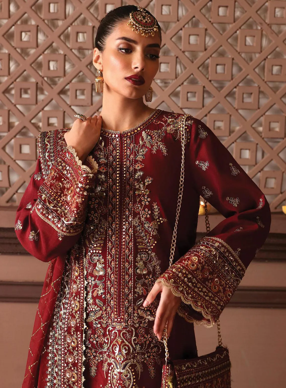 Divani By Afrozeh Embroidered Raw Silk Unstitched 3 Piece Suit - AFR23DSE AS-V2-05 NAAZ