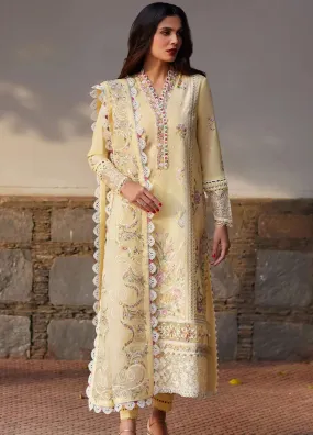 Elan Luxury Embroidered Lawn 3 Piece Unstitched Suit EL24LEL D-8B ZENEL