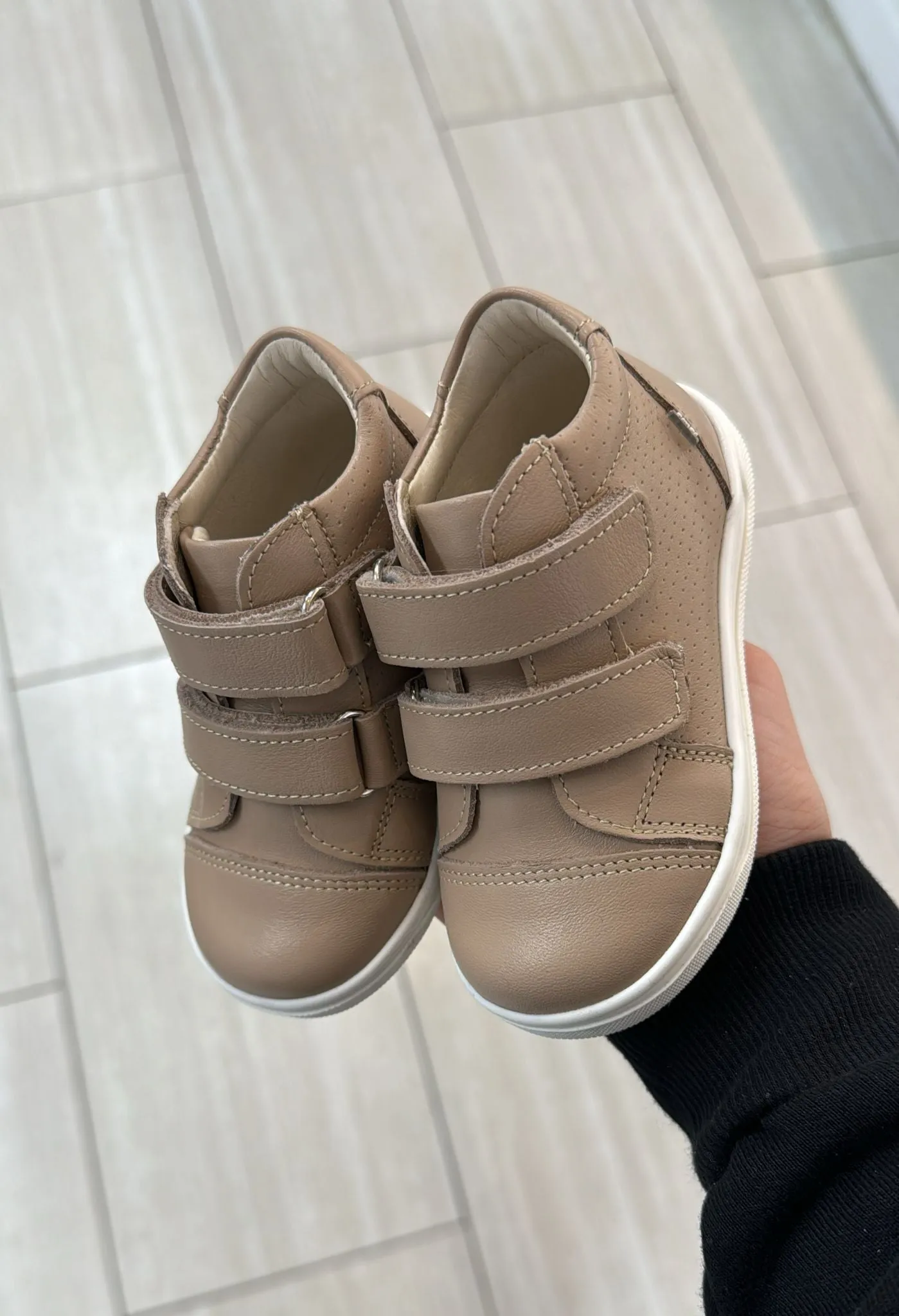 Emel Taupe Velcro Sneaker